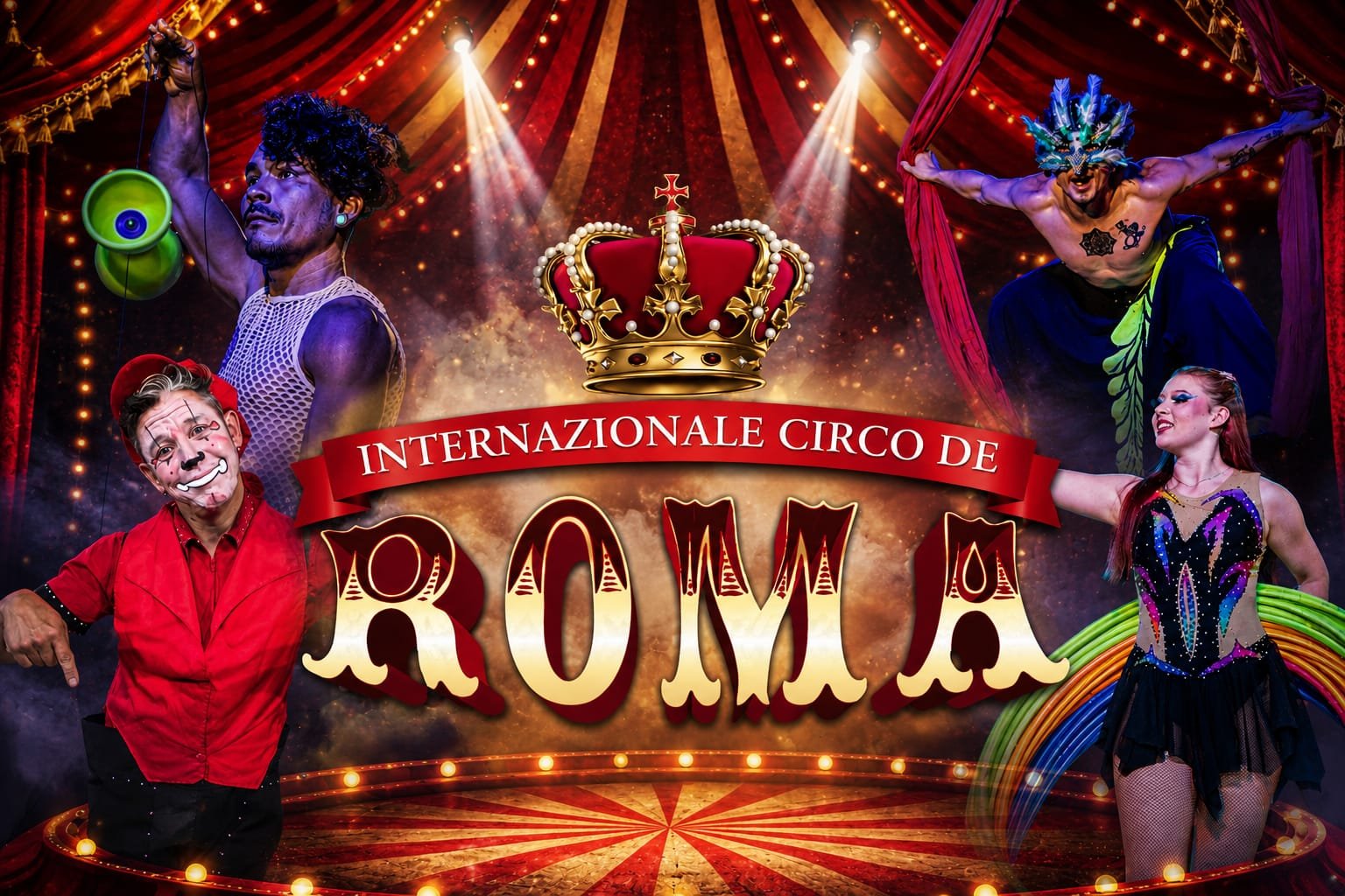 Cartaz do Internazionale Circo de Roma